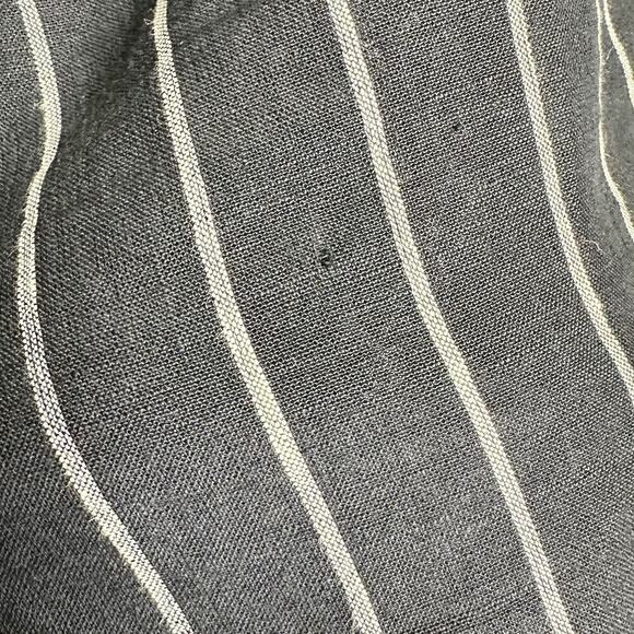 Reformation Frankie Pants Luciano Stripe Linen Straight Black White Women 10 - Picture 5 of 8